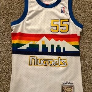 Mitchell & Ness Dikembe Mutombo Nuggets Jersey 1991–92 Rainbow Swingman Small